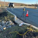 image of drainage ditch during storm drain stabilization